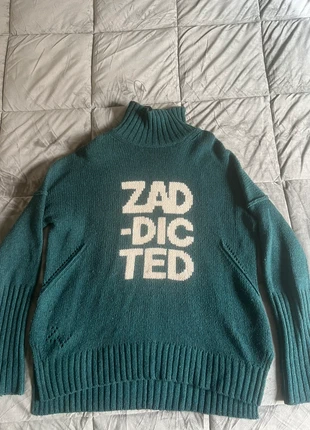 Pull laine col roulé Zadig & Voltaire – Modèle long avec écriture 100% laine mérinos Taille M, marca: Zadig & Voltaire, estado: Muy bueno, tamaño: M / 38 / 10, 100,00 €, 105,70 € Protección al comprador incluida