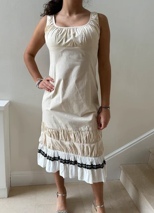 Limited Edition Cream coloured summer dress, marque: Hoss Homeless, état: Très bon état, taille: L / 40 / 12, 35,00 €, 37,45 € Protection acheteurs incluse