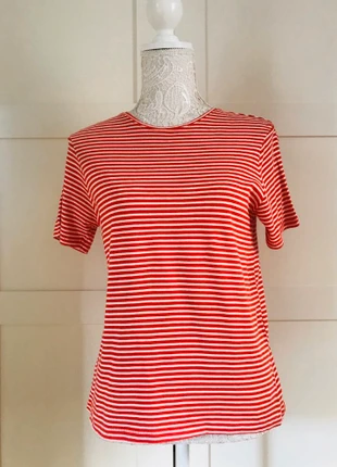 Camiseta Zara de manga corta a rayas marineras - Tshirt Zara manche courte à rayures, marque: Zara, état: Très bon état, taille: S / 36 / 8, 7,00 €, 8,05 € Protection acheteurs incluse