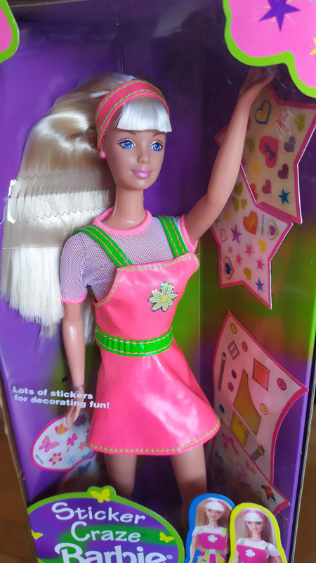 Mattel Collector Sticker Craze Barbie doll 1997