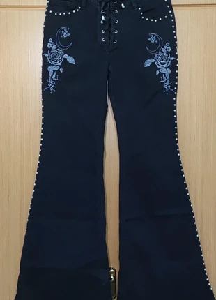 Vaqueros acampados de estilo gótico talla L nuevos con etiquetas, marca: Shein, estado: Nuevo con etiquetas, tamaño: L / 40 / 12, 19,00 €, 20,65 € Protección al comprador incluida
