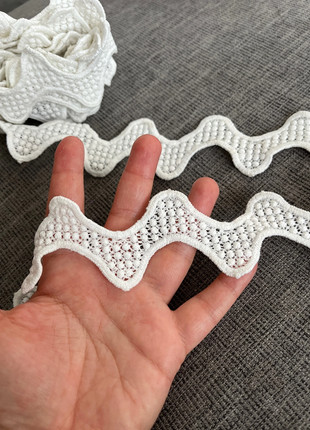 2m Large Ric Rac Lace Trim, condition: Very good, £3.50, £4.38 includes Buyer Protection Pro