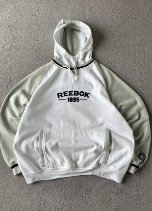 Vintage Y2K 90s/00s Reebok spellout logo two tone boxy fit hoodie - L, brand: Reebok, condition: Good, size: L, £39.95, £42.65 includes Buyer Protection