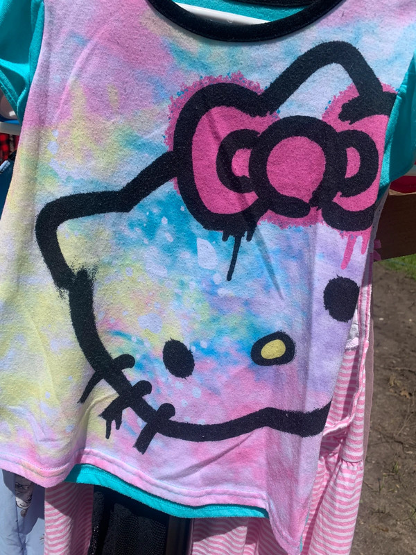 Hello Kitty tie dye shirt 2