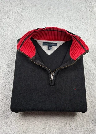 Pull half zip 1/4 zip col camionneur Tommy Hilfiger / Noir logo brodé / Taille XL, marke: Tommy Hilfiger, zustand: Gut, größe: XL, 30,00 €, 32,20 € inklusive Vinted-Käuferschutz
