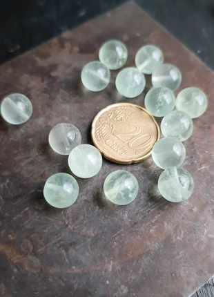 15 Perles de pierre fluorite aiguemarine Pour faire des colliers bracelets boucles 1 cm , marca: 15 Perles de pierre fluorite aiguemarine Pour fair, estado: Nuevo sin etiquetas, 12,00 €, 13,30 € Protección al comprador incluida