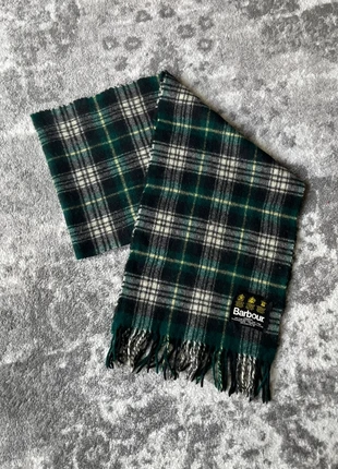 Écharpe Barbour verte carreaux laine scarf vintage green wool made in Scotland, brand: Barbour, condition: Very good, €25.00, €26.95 includes Buyer Protection Pro