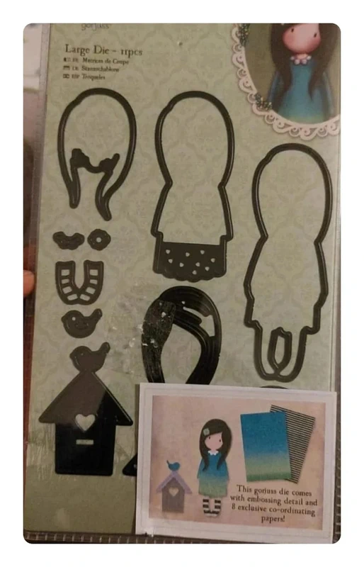 Lot de pochoirs mode Santoro- Accessoires DIY pour customisation textile, neuf - photo numéro 2