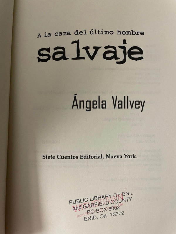 A La Caza Del úLtimo Hombre Salvaje: Una Novela De Angela Vallvey Sku 7129 3