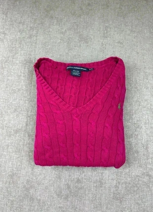 Pull Ralph Lauren torsadée rose taille XL, brand: Ralph Lauren, condition: New without tags, size: XL / 42 / 14, €50.00, €53.20 includes Buyer Protection Pro