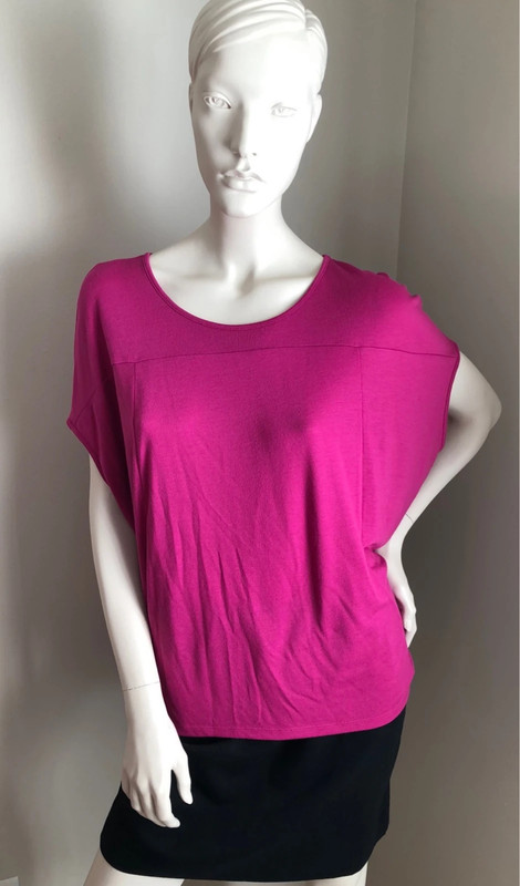 Sonoma Dark Pink Butterfly Style Blouse Petite 2