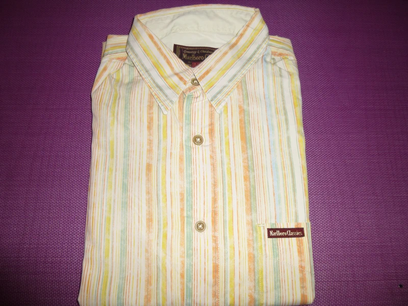chemise manche longue rayé pastel Marlboro classics L