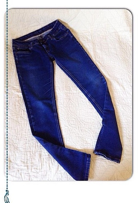 Jeans slim bleu foncée