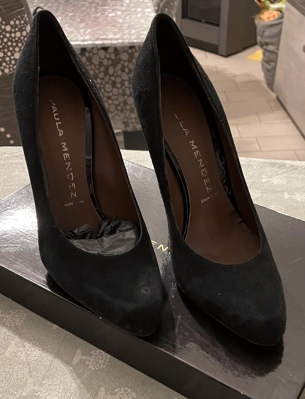 Decollete 2025 nere camoscio