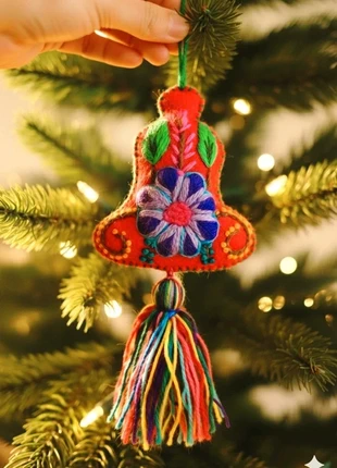 Handcrafted Embroidered Bell Ornament – Ancestral Peruvian Art, marque: Fran & Fran, état: Très bon état, 35,00 €, 37,45 € Protection acheteurs incluse