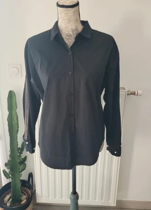 Chemise noire avec perle, brand: Khaan, condition: Very good, size: M / 38 / 10, €3.00, €3.85 includes Buyer Protection