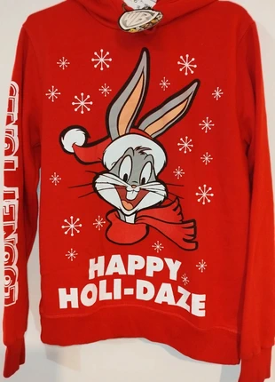 Pull de Noël à capuche Bugs Bunny Looney Tunes - Taille S, marque: Looney Tunes, état: Neuf avec étiquette, taille: S, 14,99 €, 16,44 € Protection acheteurs incluse