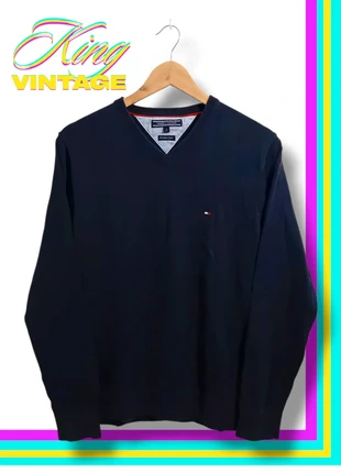 Tommy Hilfiger premium cotton embroidered logo exclusive v-neck sweater, marque: Tommy Hilfiger, état: Très bon état, taille: S, 10,00 €, 11,20 € Protection acheteurs incluse