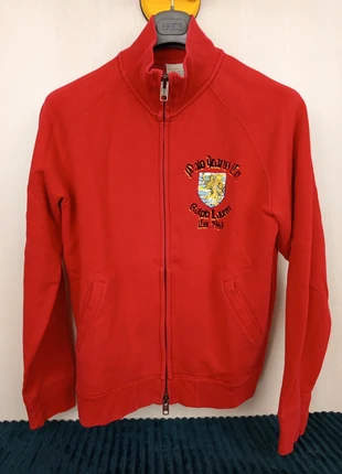 Polo Jeans Co. Ralph Lauren Veste Zippée Rouge Coton Vintage Taille M Très Bon État, brand: Ralph Lauren, condition: Very good, size: M, €35.00, €37.45 includes Buyer Protection Pro