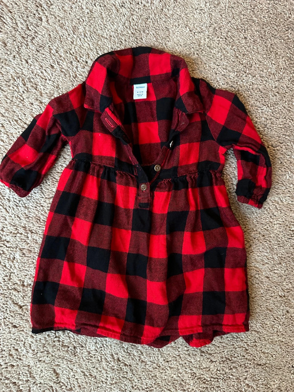 Old navy plaid baby dress 1