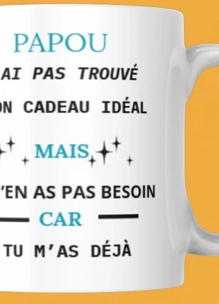 Original Tendance Jolie Cadeau Pour Vos Papou Grand Pères, brand: Mug, condizioni: Nuovo senza cartellino, €9.90, €11.10 include la Protezione acquisti