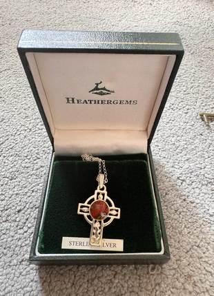 Heathergems keltische  kruis hanger ketting - sterlingzilver aan ketting 18" inch, brand: Heathergems, condition: New without tags, £25.00, £26.95 includes Buyer Protection