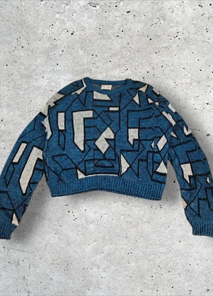 Pull Abstract Graphic Vintage 90's Sweater Made in USA Coupe Boxy - Taille L Femme -1762, marke: Vintage Dressing, zustand: Sehr gut, größe: L / 40 / 12, 29,90 €, 32,10 € inklusive Vinted-Käuferschutz