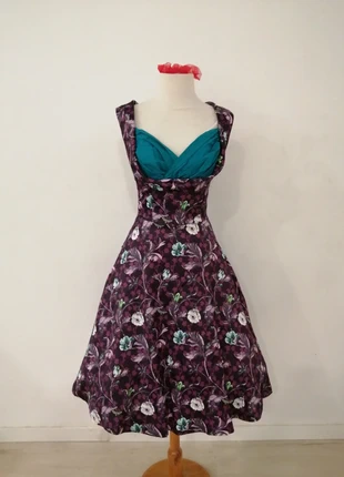 Vestido pin up años 50 lindy bop. pin-up jurkje,robe pin-up,robe vintage,,vintage klänning, merk: Lindy Bop, staat: Nieuw met prijskaartje, maat: S / 36 / 8, € 40,00, € 42,70 inclusief Kopersbescherming