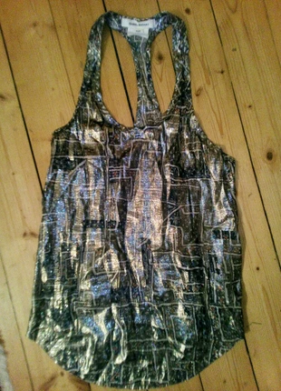 Neu isabel marant x h&m tank-top metallic racer-back designer Limited edition & Other stories, marke: Isabel Marant, zustand: Neu, größe: S / 36 / 8, 34,80 €, 37,24 € inklusive Vinted-Käuferschutz