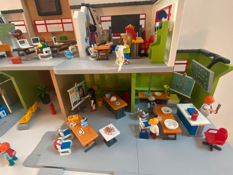 Playmobil 9456 - city life l'école - classe de physique chimie