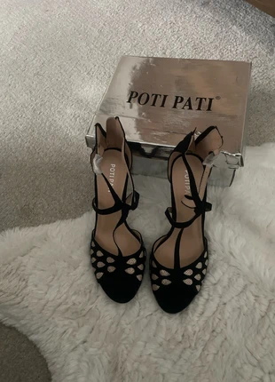 New with tags girls high heel shoes black/gold size 5, brand: Poti Pati, condition: New with tags, size: 5, £4.00, £4.90 includes Buyer Protection