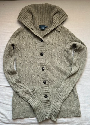 Ralph Lauren Sport Shawl Collar Cable Knit Sweater – Women’s S – Gray – Button-Up, marke: Ralph Lauren, zustand: Gut, größe: S / 36 / 8, 22,00 €, 23,80 € inklusive Vinted-Käuferschutz