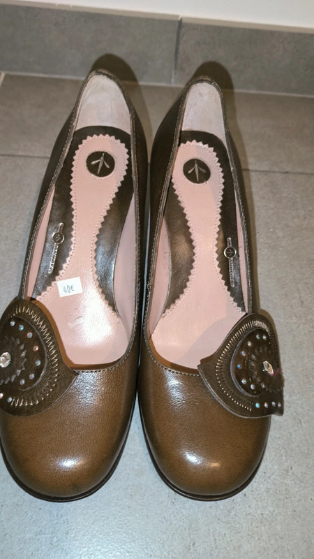 Chaussures à talons marron 4