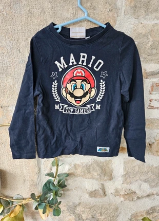 Tee shirt manche longue pull mario, marque: Nintendo, état: Très bon état, taille: 5 ans / 110 cm, 1,50 €, 2,28 € Protection acheteurs incluse