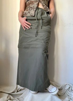 Jupe longue mini jupe zip poche cargo Y2k 2000’s 00s skirt M L 38 40 kaki, brand: y2k, condition: Very good, size: L / 40 / 12, €24.00, €25.90 includes Buyer Protection Pro