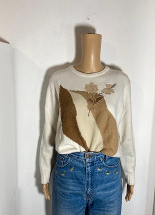 pull brodé col rond femme vintage taille 40, marca: Vintage Dressing, estado: Muy bueno, tamaño: L / 40 / 12, 12,00 €, 13,30 € Protección al comprador incluida