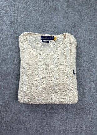 Pull Ralph Lauren torsadée crème taille L, marca: Ralph Lauren, estado: Muito bom, tamanho: L, €55.00, €58.45 inclui Proteção do Comprador Pro