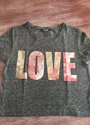 Top manches courtes gris foncé, marca: Jennyfer, estado: Muito bom, tamanho: XS / 34 / 6, €1.00, €1.75 inclui Proteção do Comprador