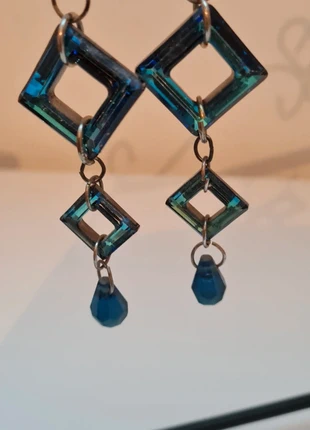 Boucles d'oreilles fantaisie pour oreilles percées bleu , marque: Fantaisie, état: Très bon état, 3,00 €, 3,85 € Protection acheteurs incluse