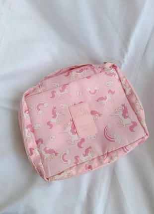 Porta trucchi unicorno arcobaleno rosa – make-up bag Y2K kawaii, marca: Vintage Dressing, estado: Muito bom, €7.00, €8.05 inclui Proteção do Comprador