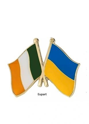 Ireland & Ukraine National Friendship Flag Metal Enamel Badge, brand: Badge, condition: New without tags, €3.00, €3.85 includes Buyer Protection