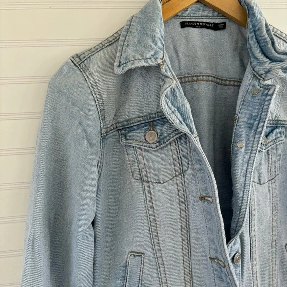 Brandy Melville Jean Jacket Size Small 3