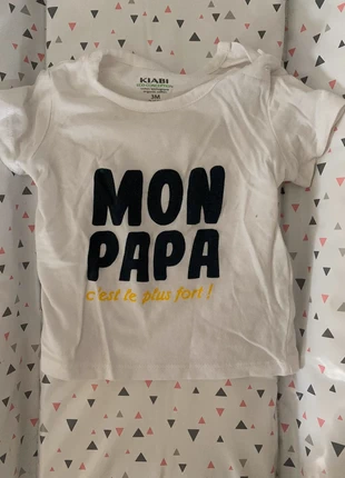 T-shirt 3 mois , brand: Kiabi, condition: Very good, size: 1-3 months / 56 cm, €1.00, €1.75 includes Buyer Protection