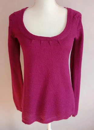 💗 Jersey magenta de punto, marca: La Redoute, estado: Muito bom, tamanho: M / 38 / 10, €6.00, €7.00 inclui Proteção do Comprador