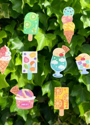 Mini Ice Cream Stickers, condition: New without tags, €1.00, €1.75 includes Buyer Protection