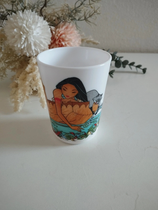 Verre Pocahontas Disney vintage 2