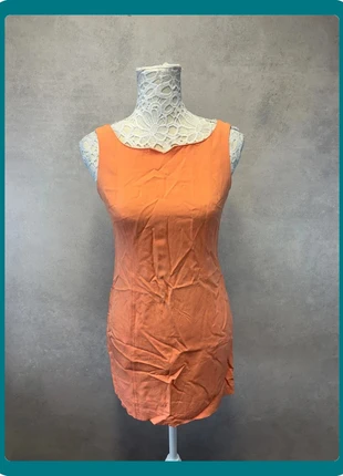 Robe corail avec zip dos – Benetton – Taille S MI9, brand: United Colors of Benetton, condition: Very good, size: S / 36 / 8, €9.50, €10.68 includes Buyer Protection Pro