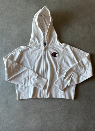 Sweat à capuche Champion blanc – Taille M, marque: Champion, état: Très bon état, taille: M / 38 / 10, 6,00 €, 7,00 € Protection acheteurs incluse
