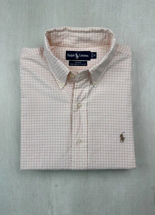 Chemise Ralph Lauren carreaux orange Blake coton M homm, marque: Ralph Lauren, état: Très bon état, taille: M, 42,00 €, 44,80 € Protection acheteurs (Pro) incluse