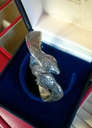 Bracelet vintage 70s hippie boho serpent finement ciselé, merk: Magnifique, staat: Heel goed, € 44,00, € 46,90 inclusief Kopersbescherming Pro